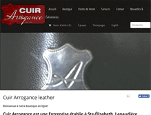 Tablet Screenshot of cuirarrogance.com